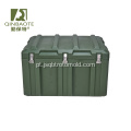 Caixa logística dura do equipamento impermeável plástico verde resistente durável com punho